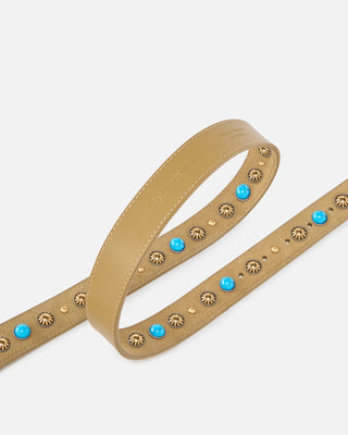 Studded Suede Belt – Designer Leather Belt Women