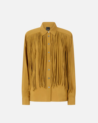Fringe Western Shirt – Statement Button Down Blouse Women
