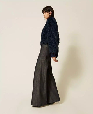 Wide Leg Jeans with Belt