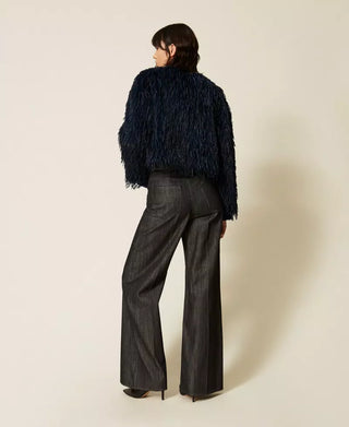 Wide Leg Jeans with Belt