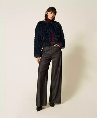 Wide Leg Jeans with Belt