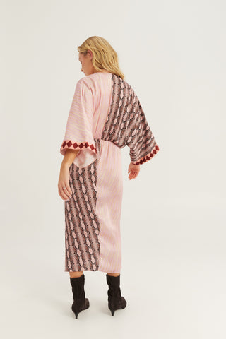 Camila Twisted Print Midi Dress