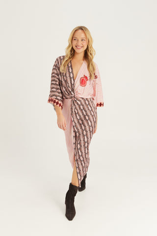 Camila Twisted Print Midi Dress
