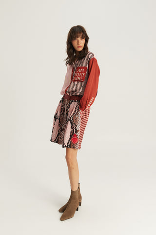 Juliette Pleated Print Shorts