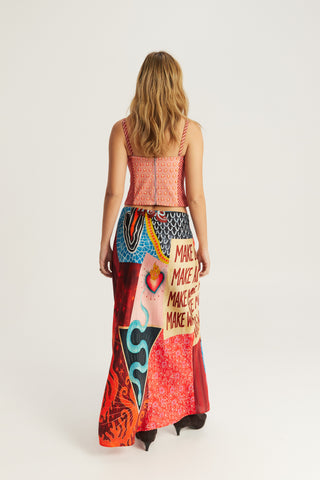 Emery Printed Corset Top
