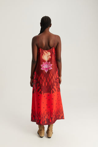 Olivia Printed Camisole Maxi Dress