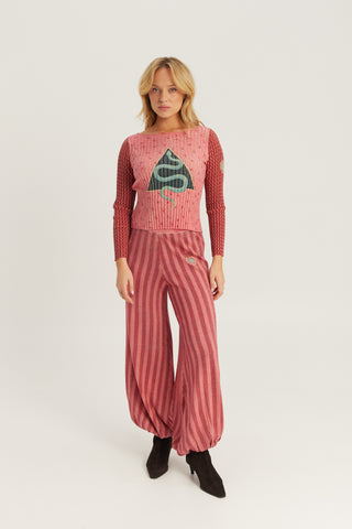 Coco Metallic Knit Balloon Pants