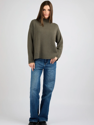 4-Loving-People_Niseko-Pullover_Moss_Full-Body_SeeSaw-Boutique