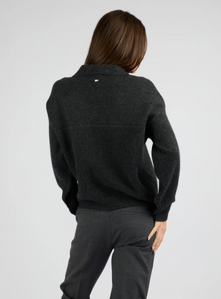 4-Loving-People_Telluride-Cardigan_Charcoal_Back_SeeSaw-Boutique