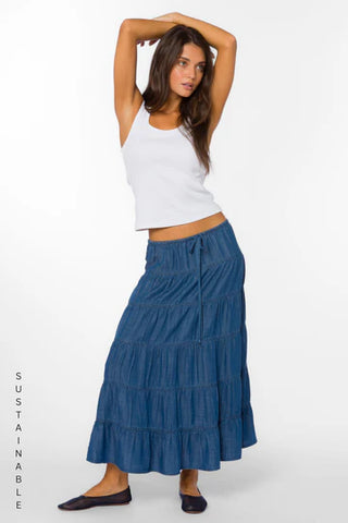 Tiered Maxi Skirt