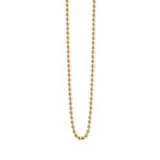1.5mm 18in 14k Solid Gold Ball Chain Necklace | Dainty Bead Chain for Layering