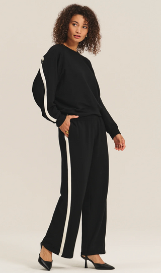 Black Wide Leg Lounge Pants – Elevated Travel & Everyday Pant