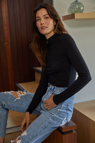 Perfect Layering Turtleneck Long Sleeve Top