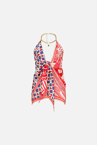 Knotted Scarf Top