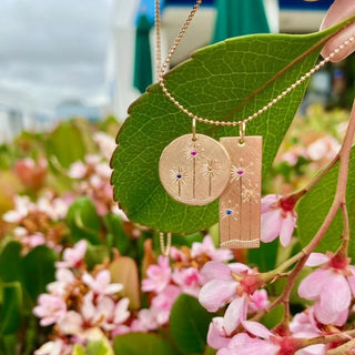 Gika Rose Gold Sapphire Flower