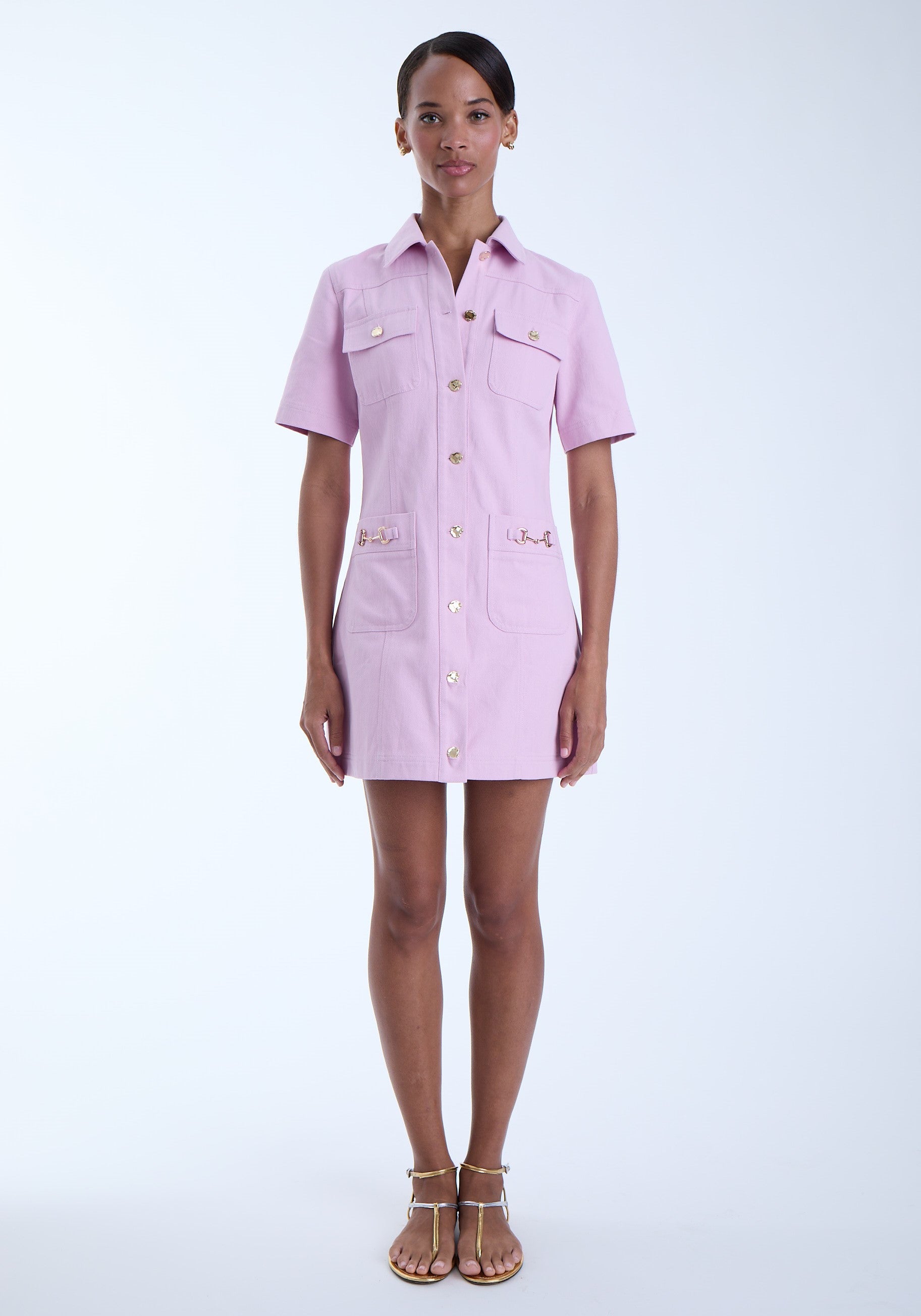 Orchid Denim Mini Dress for Women