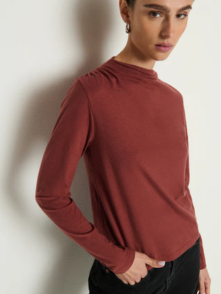 Long Sleeve Mock Neck Top