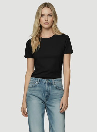 Machine Washable Cashmere Short Sleeve Crewneck Sweater