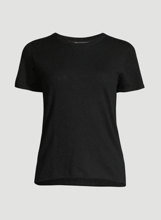 Machine Washable Cashmere Short Sleeve Crewneck Sweater