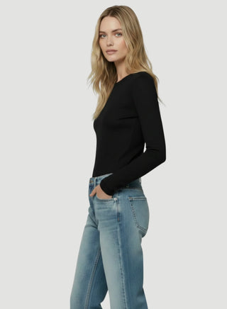 Machine Washable Cashmere Long Sleeve Crewneck Sweater