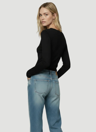 Machine Washable Cashmere Long Sleeve Crewneck Sweater