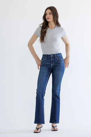 Mid-Rise Bootcut Jeans