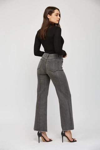 Super High Rise Wide Leg Jeans – Grey Wash