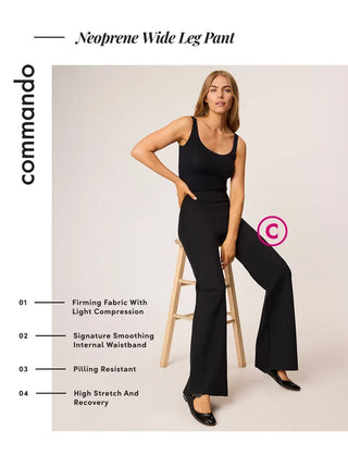 Neoprene Wide Leg Pant