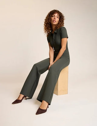 Neoprene Wide Leg Pant
