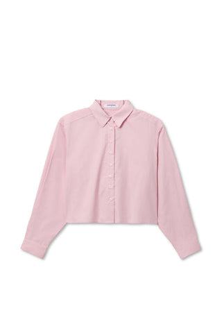 Cropped Poplin Button Down Shirt – Chic Spring Blouse