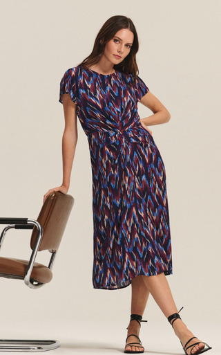 Ruched Midi Dress – Elegant Day & Night Dress