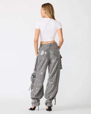 Duo Black Plaid Cargo Pants