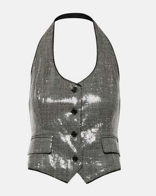 Chandeller Black Plaid Vest