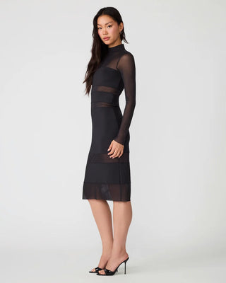Blaze Mesh Panel Midi Dress