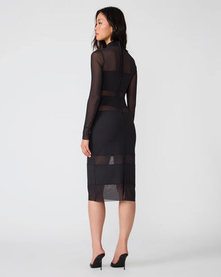 Blaze Mesh Panel Midi Dress
