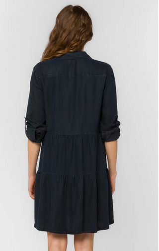 Rolled Sleeve Dress