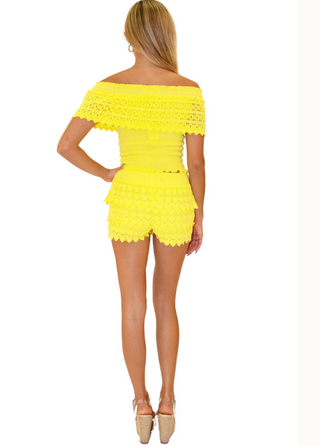 Crochet Off Shoulder Cotton Top
