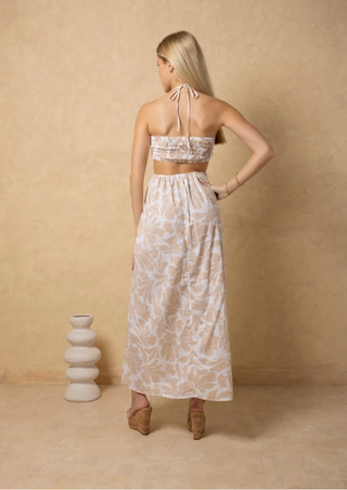 Flavia Cutout Print Maxi Dress