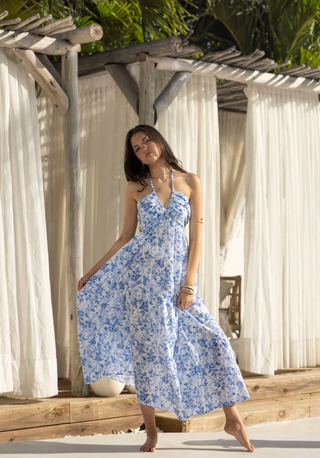Selene Tiered Print Maxi Dress