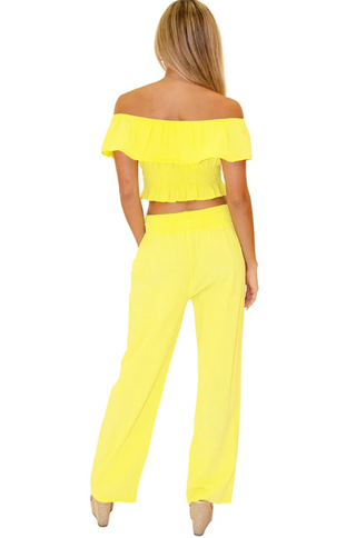 Miranda Wide Leg Cotton Pants