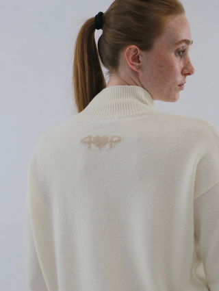 Gemma Mongolian Cashmere Mock Neck Sweater