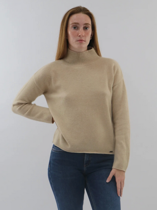 Gemma Mongolian Cashmere Mock Neck Sweater