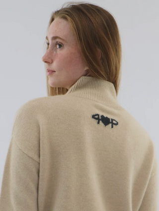 Gemma Mongolian Cashmere Mock Neck Sweater