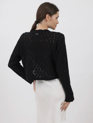 Nungwi Mongolian Cashmere Open-Weave Sweater
