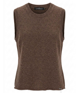 Steffi Sleeveless Mongolian Cashmere Crewneck