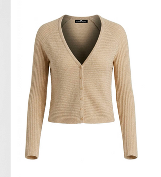 Breeze Mongolian Cashmere Cropped Cardigan