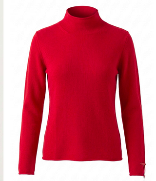 Mongolian Cashmere Turtleneck Sweater (Feather)