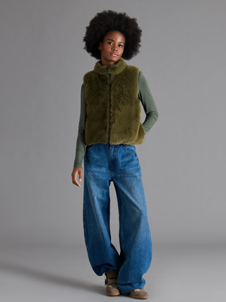 Brady Faux Fur Zip Vest