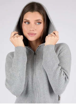 Verbier Mongolian Cashmere Zip-Up Hoodie