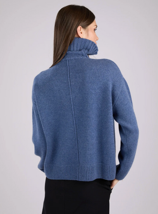 Ann Mongolian Cashmere Quarter-Zip Sweater